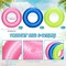 24 Pcs Beach Ball Party Kit 10 Pcs 16 Inch Beach Balls 12 Pcs Swimming Ring 2 Pcs Inflatable Flamingo Beach Ball Tower Rainbow Color Beach Balls for Summer Theme Party Decorations